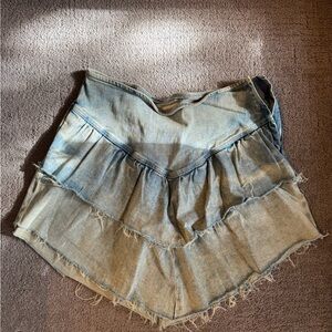 Mother Denim Frayed Hem Women Shorts